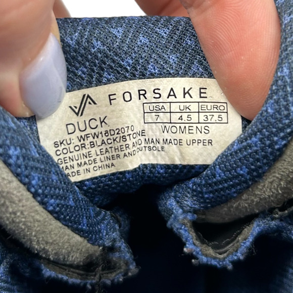 Forsake Women's Duck Boot Black Stone Sz 7 - Picture 13 of 13